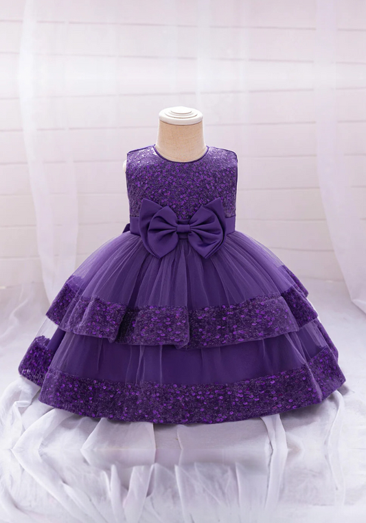 Robe Princesse Tulle Violette Bébé