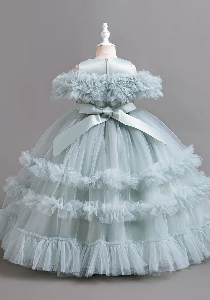 Robe Princesse Tulle Bleu Fille