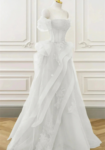 Robe Princesse Bustier Blanche Femme