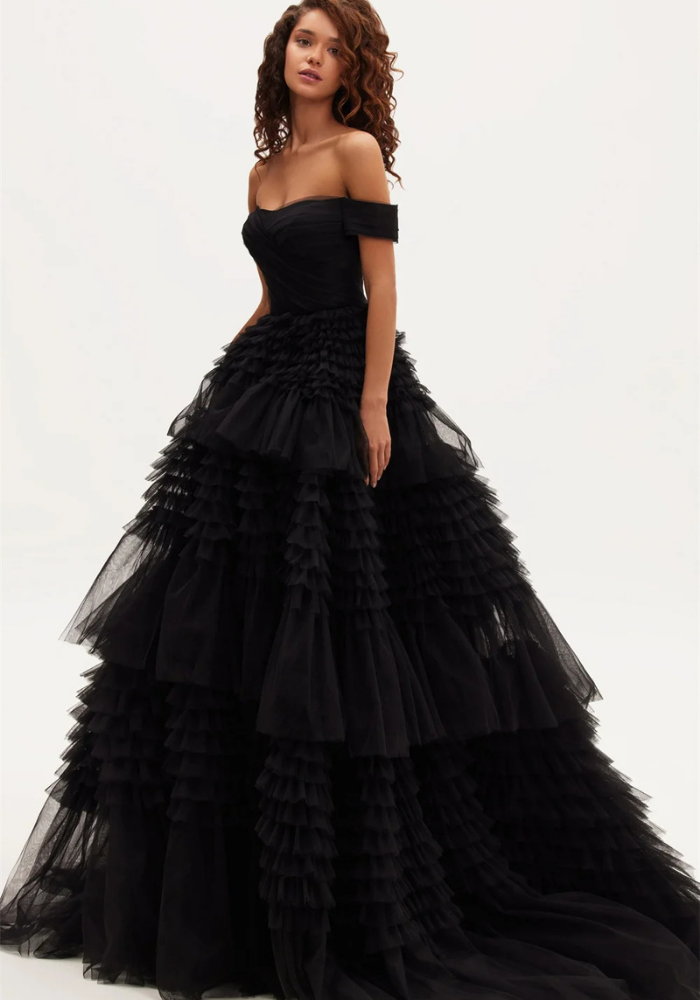 Robe Princesse Tulle Noir Femme