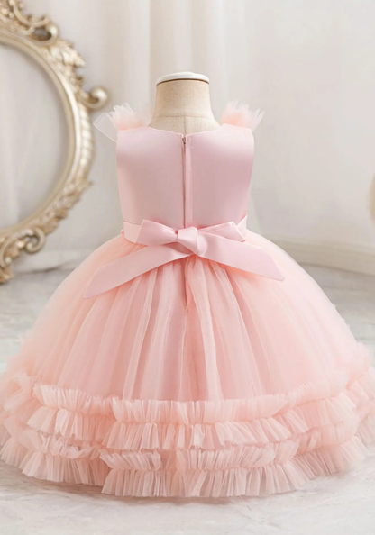 Robe Princesse Longue Rose Bébé