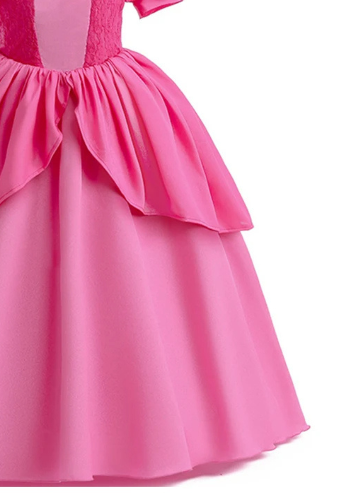 Robe Princesse Rose Bonbon Fille pas cher