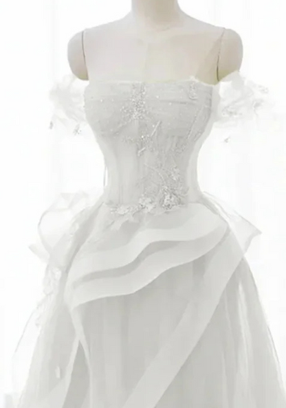 Robe Princesse Bustier Blanche Femme PAS CHER