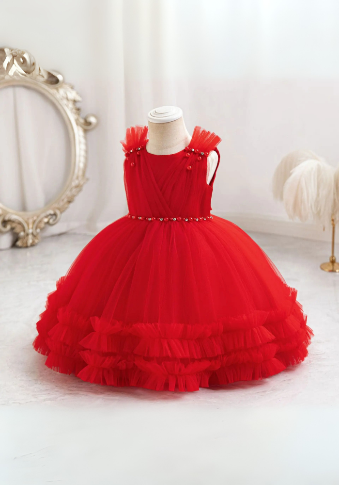 Robe Princesse Longue Rouge Bébé