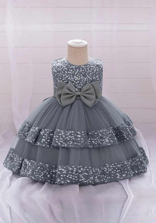 Robe Princesse Tulle Grise 